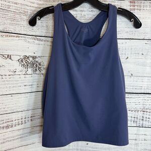 Athleta tank top Womens plus size 3X crop built in Bra  D / DD conscious Purple